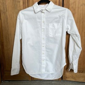 Everlane white oxford shirt.
